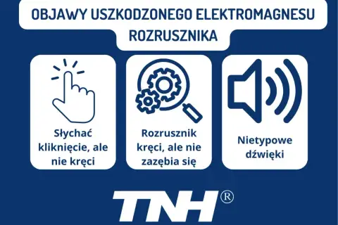 Objawy uszkodzonego elektromagnesu rozrusznika: słychać kliknięcie, ale nie kręci; rozrusznik kręci, ale nie zazębia się; nietypowe dźwięki. Jak sprawdzić elektromagnes rozrusznika?