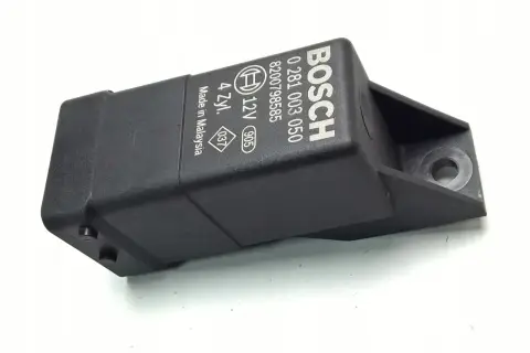 Przekaźnik świec żarowych Bosch 0 281 003 050, 12V, 4 cylindry. Dowiedz się, jak sprawdzić przekaźnik świec żarowych Renault.